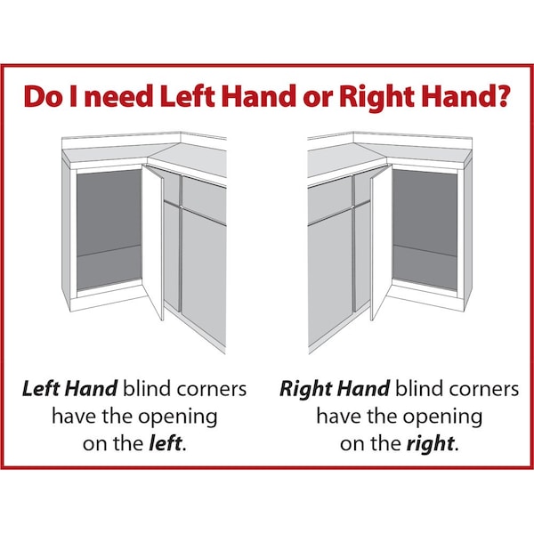 15 Grey And White Blind Corner Swingout For Openings On The Right Of The Blind